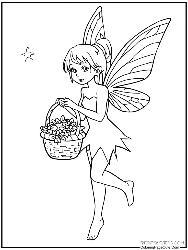 Sprite holding a basket