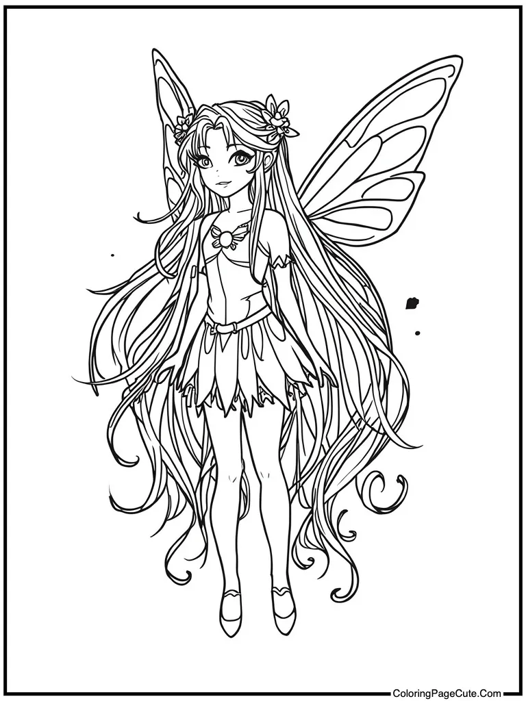 Magical creature with long hair