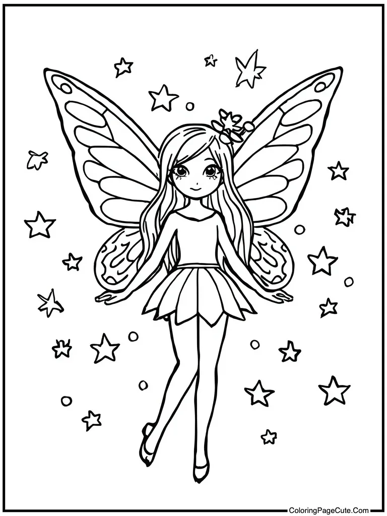 Tiny being with stars