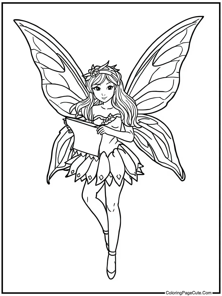 Magical creature reading a scroll