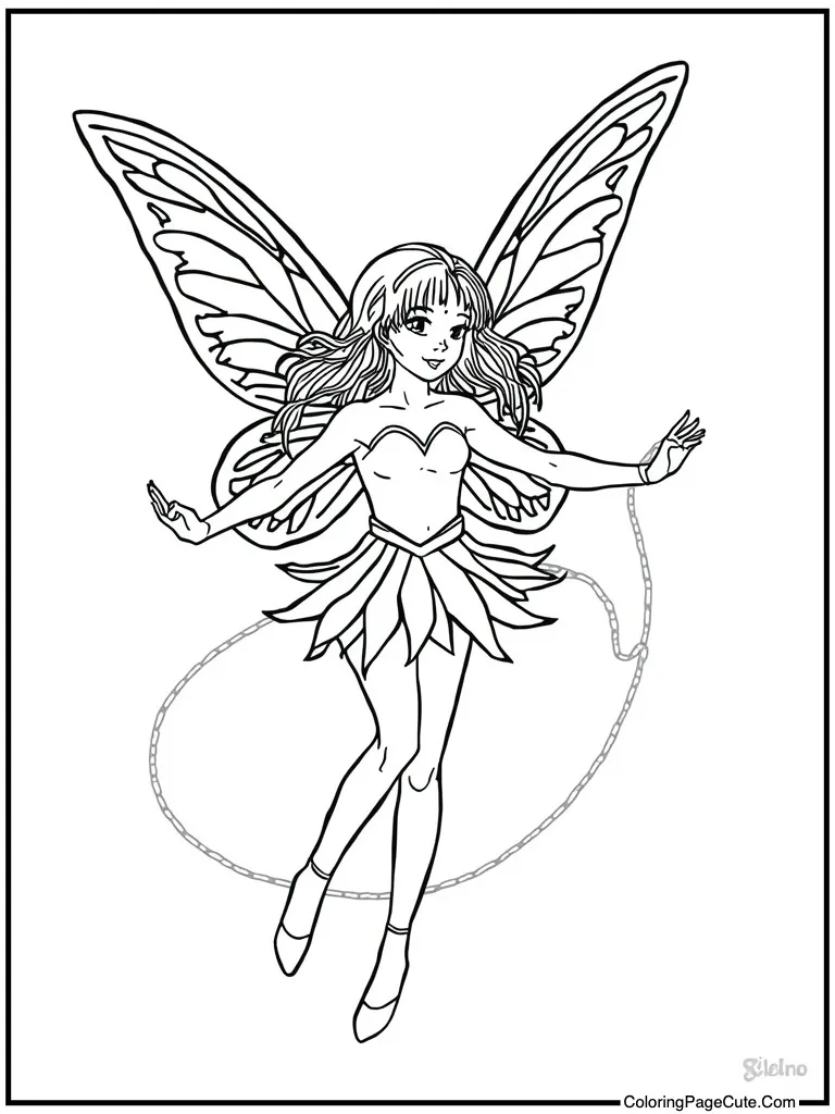 Magical creature jumping rope