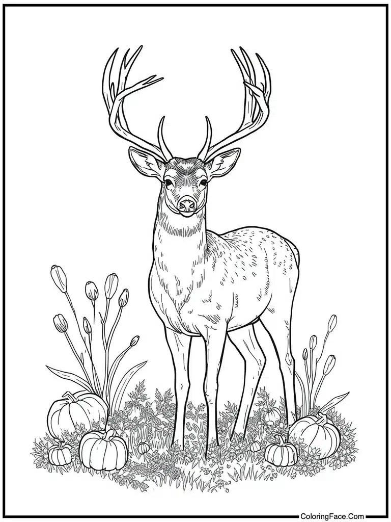 Deer standing in nature