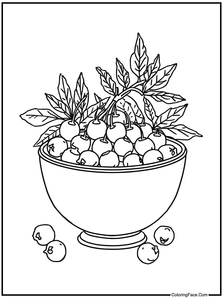 Cranberries in a bowl