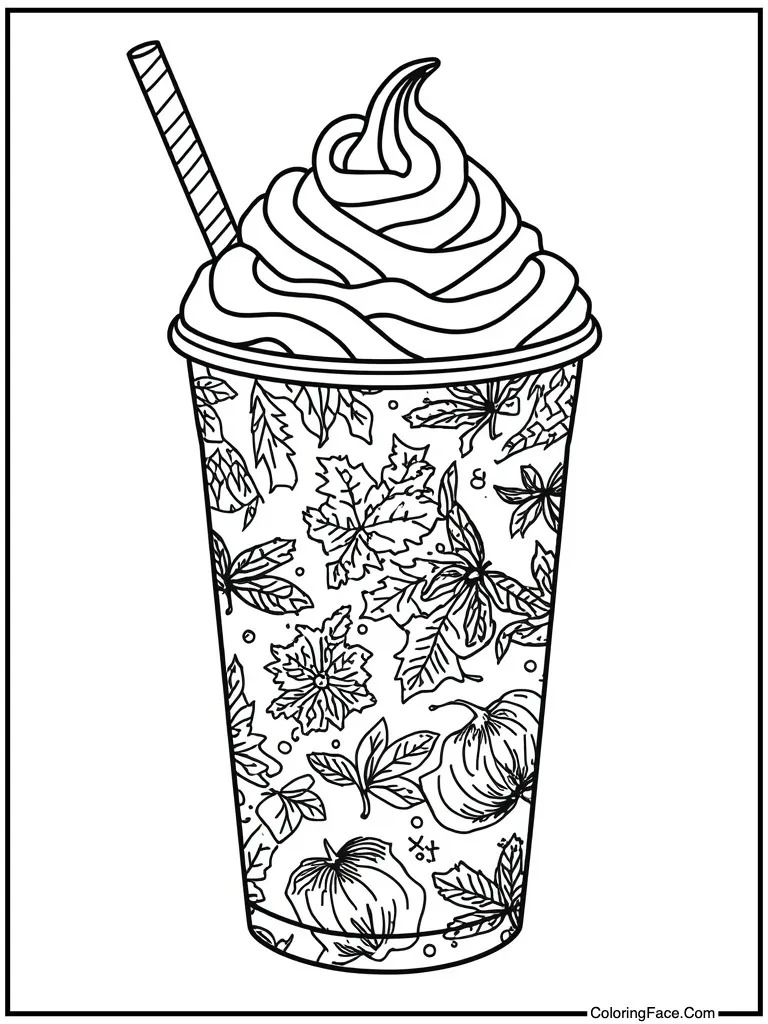 Latte with whipped cream