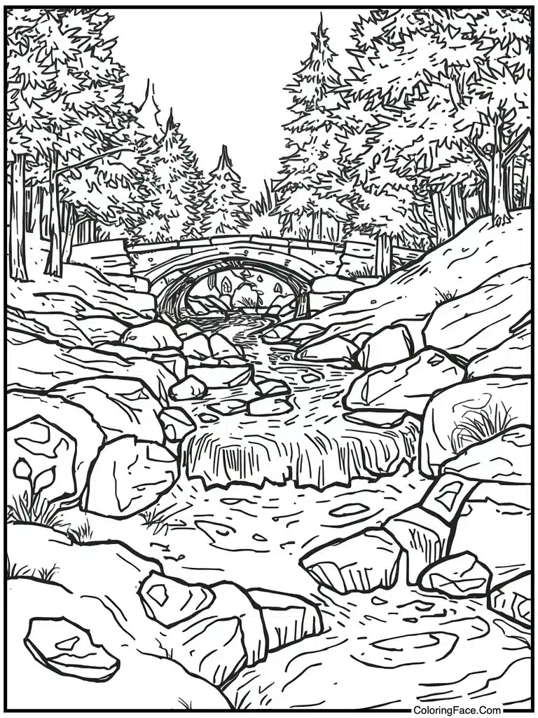 River flowing past rocks