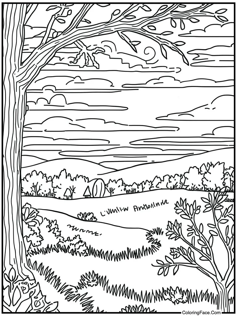 Sunset sky orange pink