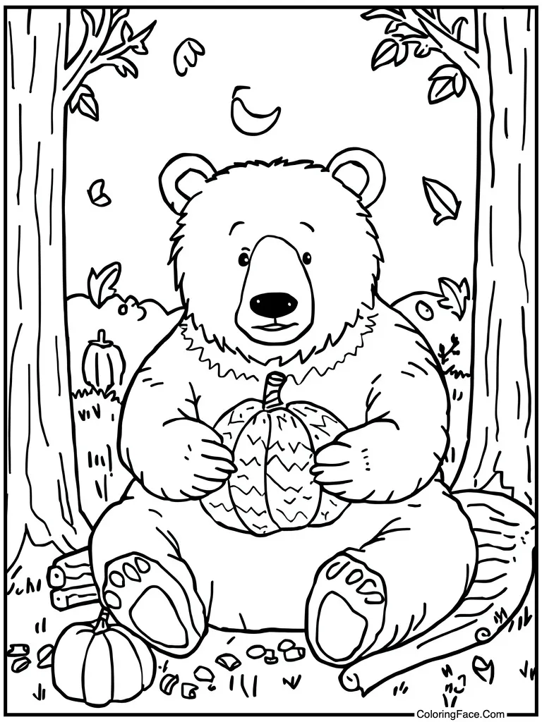 Bear getting ready sleep