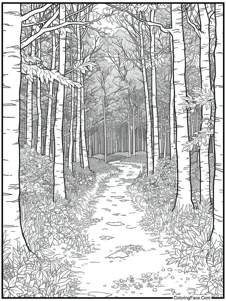 Walking in the woods