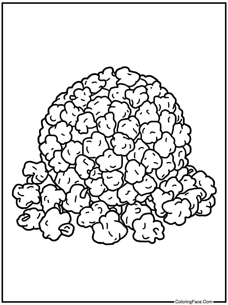 Popcorn ball sweet treat