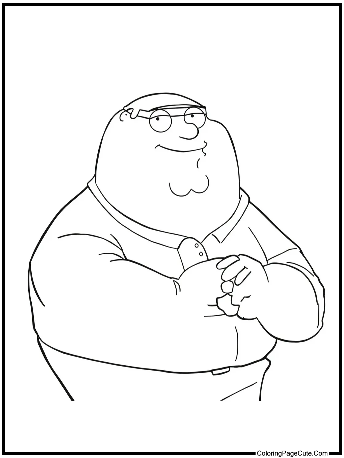 Chris drawing a picture.