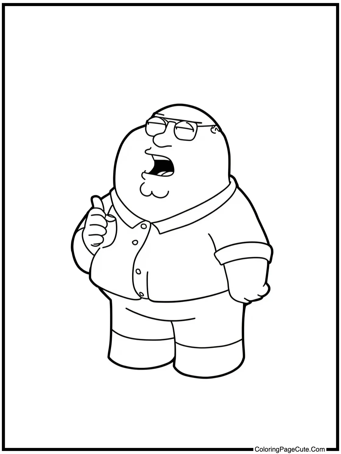 Peter telling a joke.