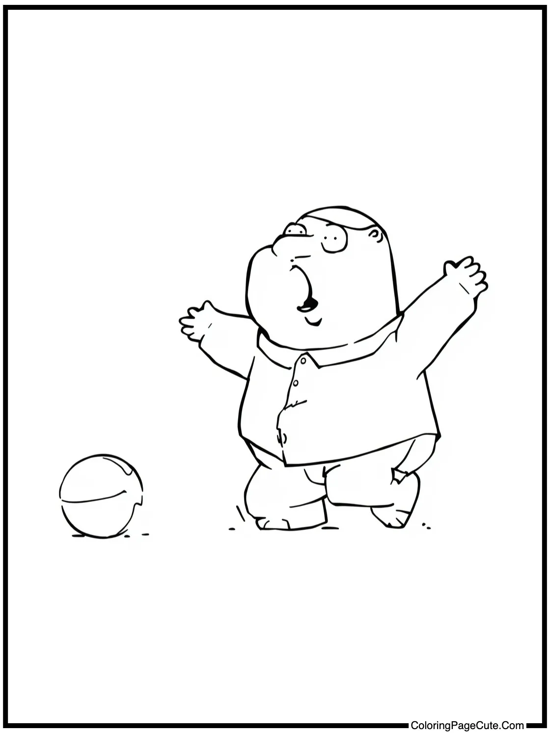 Brian fetching a ball.