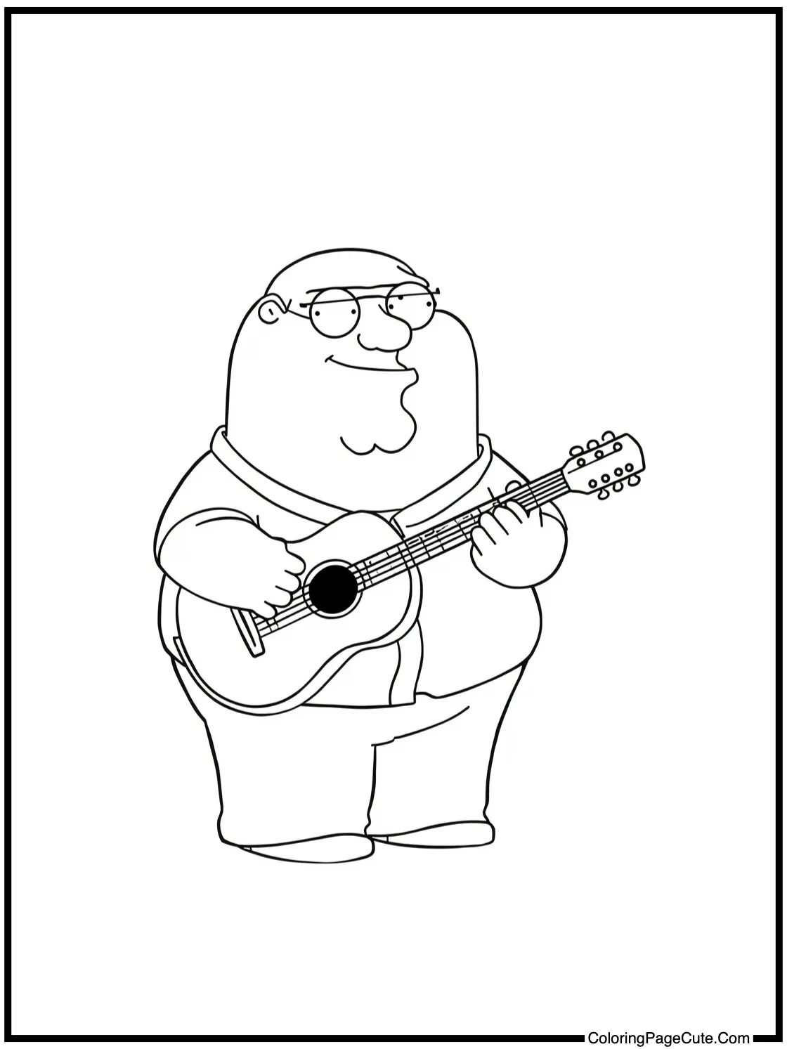 Meg listening to music.