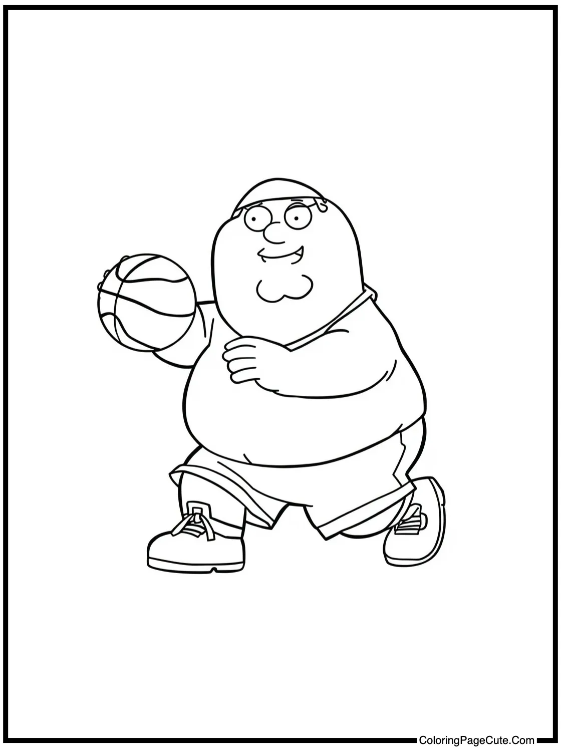 Chris playing basketball.