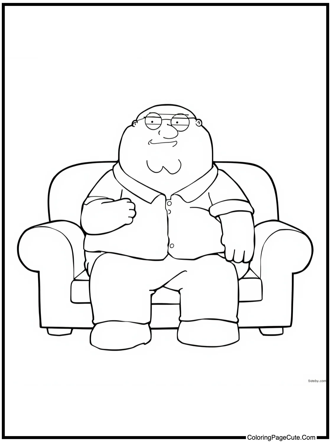 Brian sitting on couch.