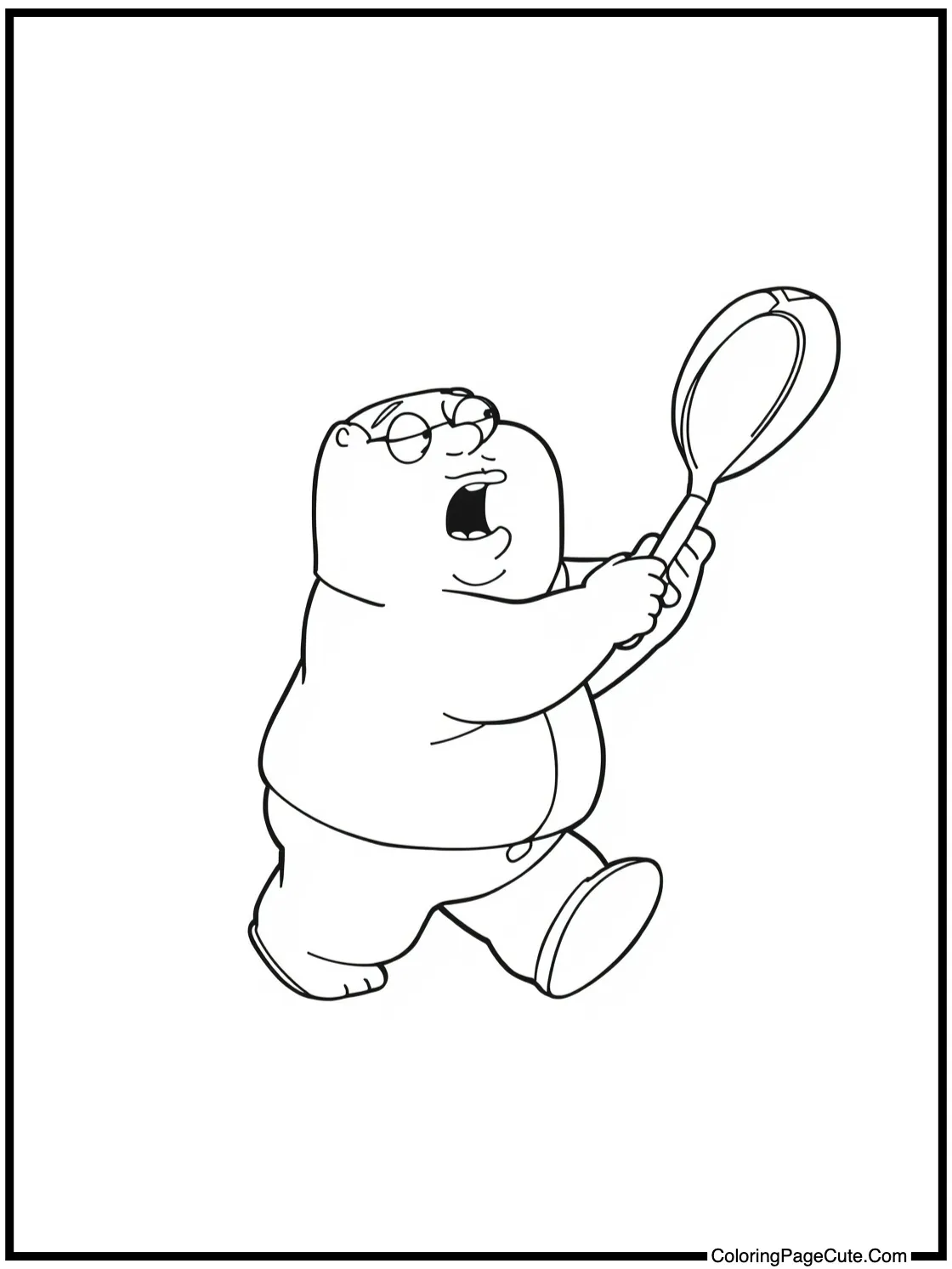 Peter playing catch.