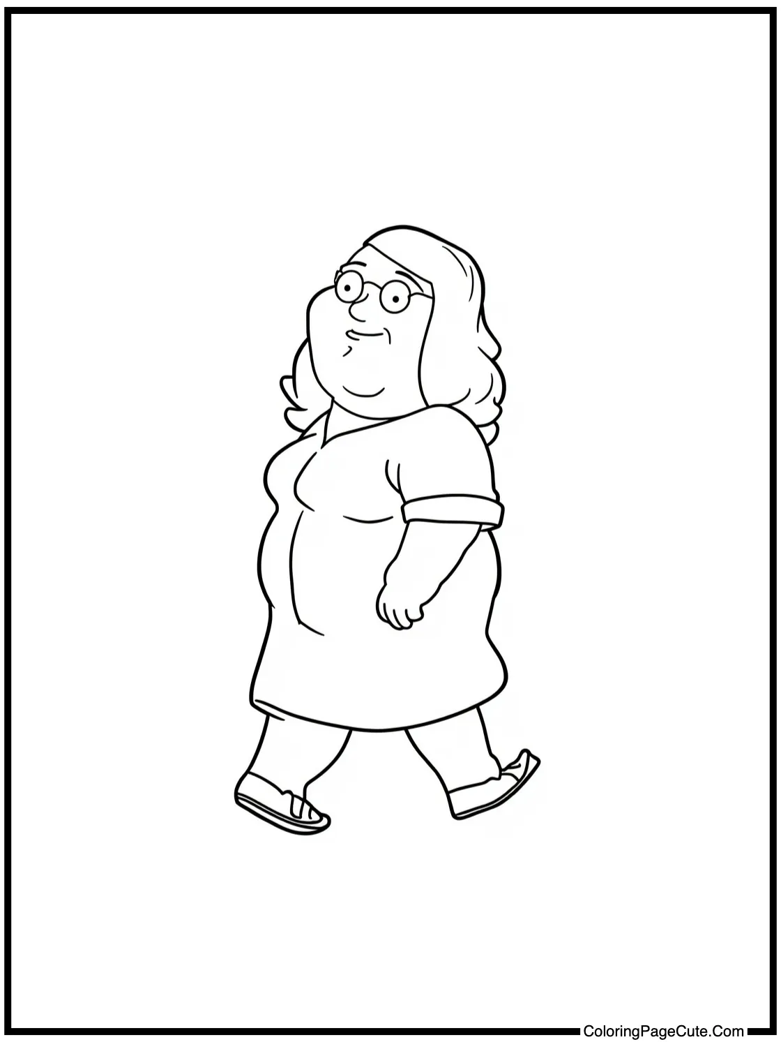 Lois enjoying a walk.