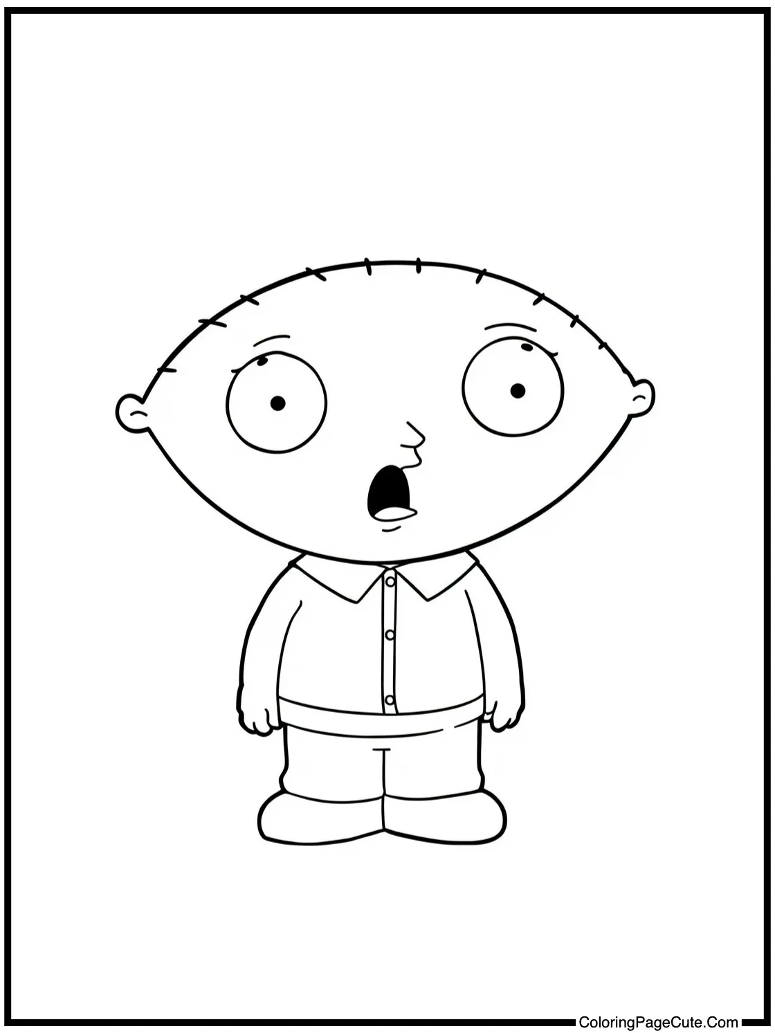 Stewie looking surprised.