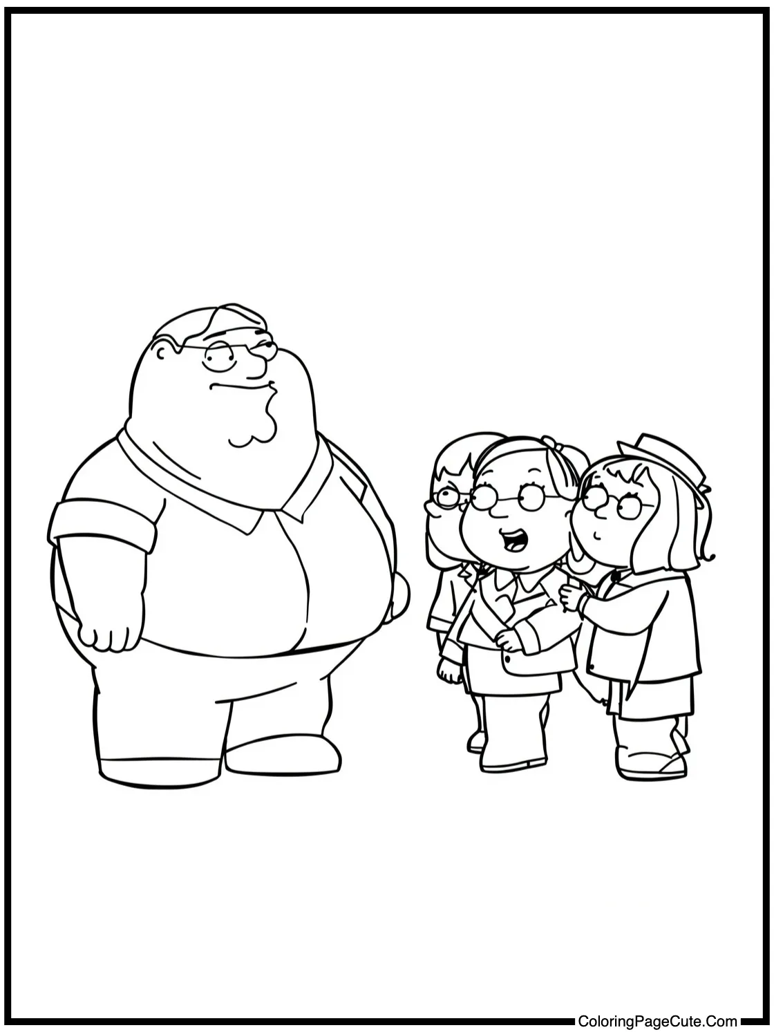 Peter having a party.