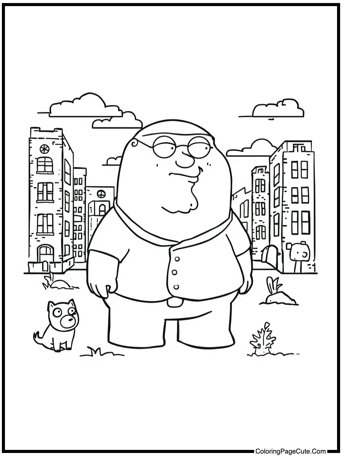 Stewie exploring new places.