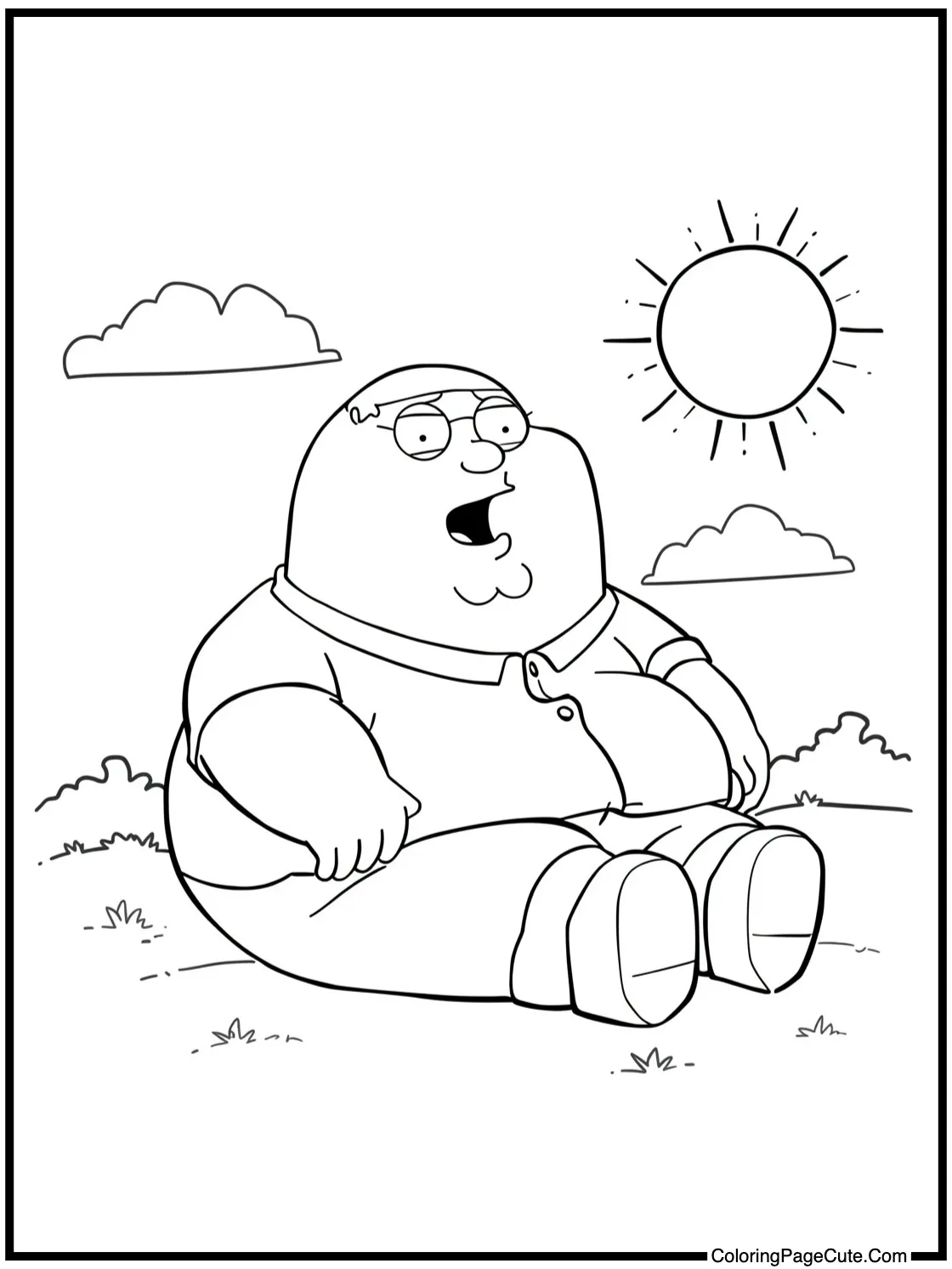 Brian enjoying the sun.