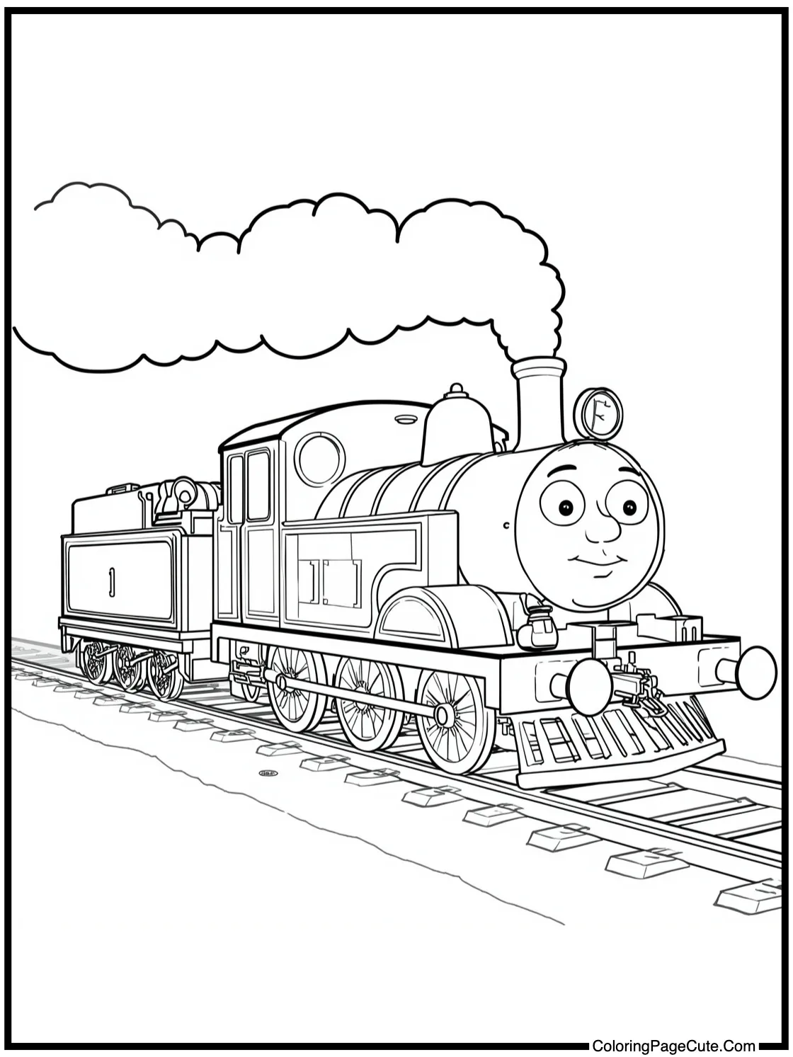 Chris playing with train.