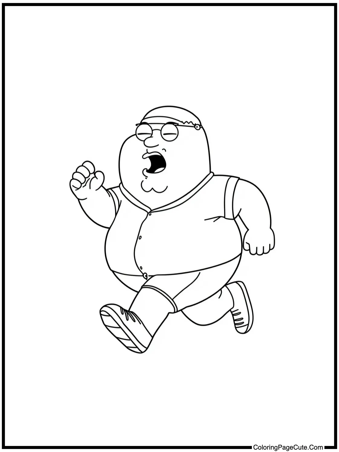 Brian going for a jog.