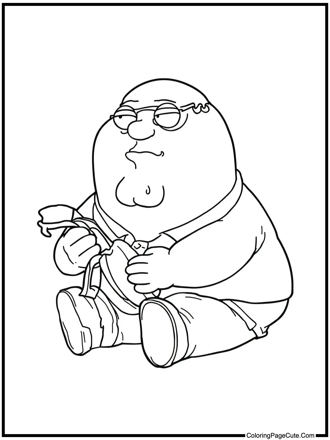 Chris eating a banana.