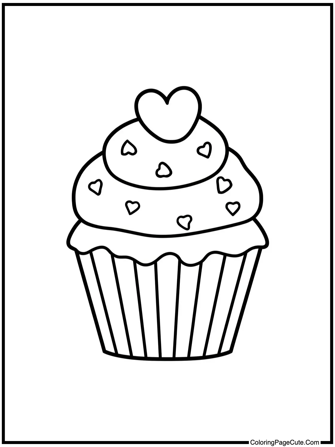 Calendar with hearts.