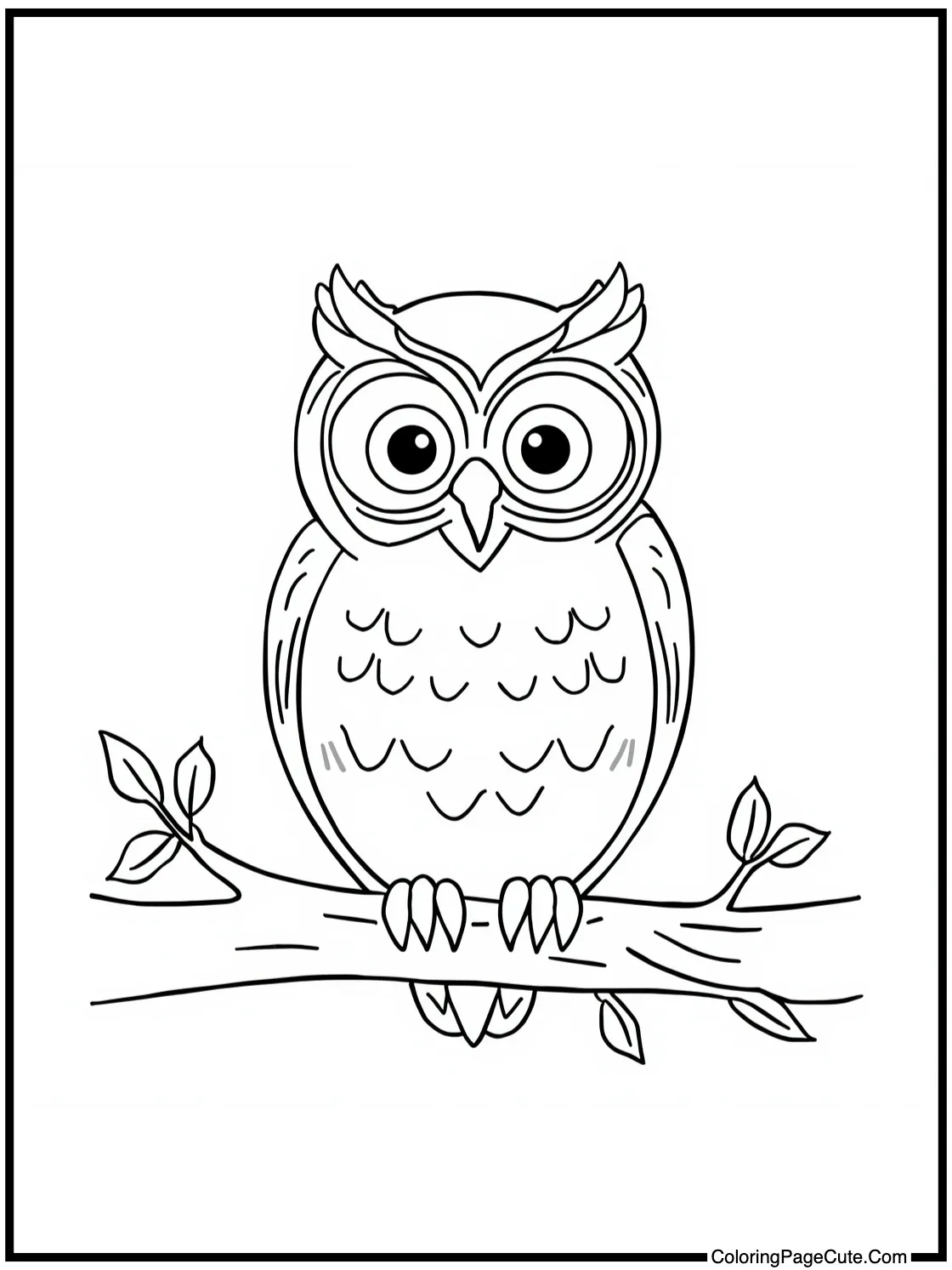 Owl perched quietly.