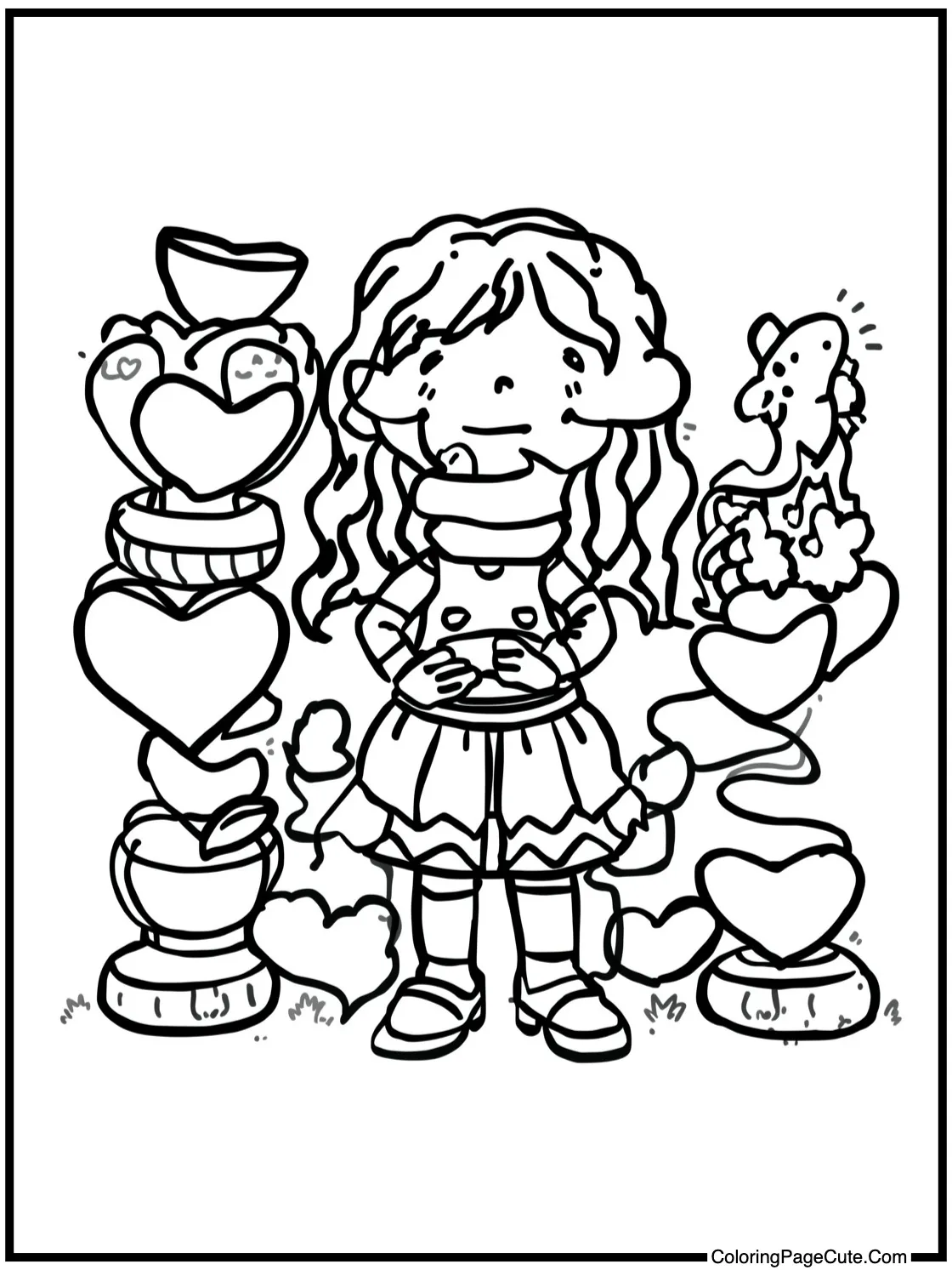 Making paper chains.