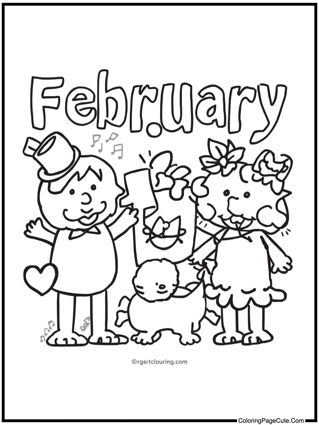 Singing happy songs.