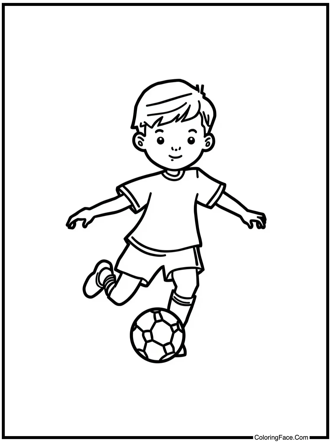 of a dribbling player