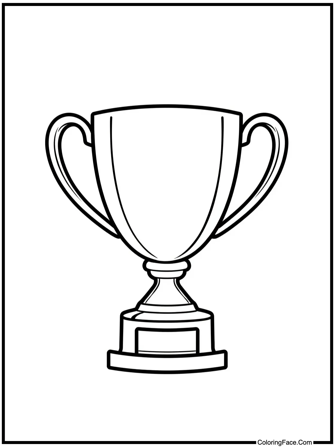 with a shining trophy