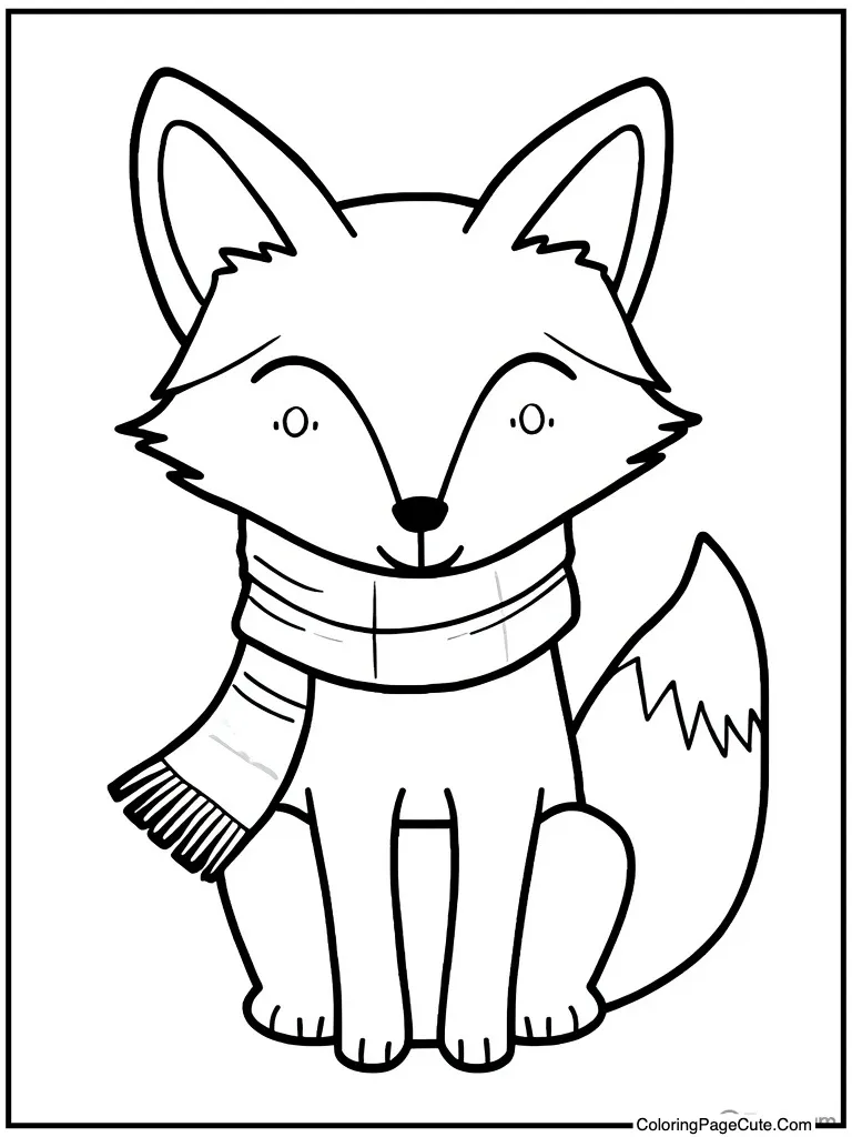 Animal wearing a scarf