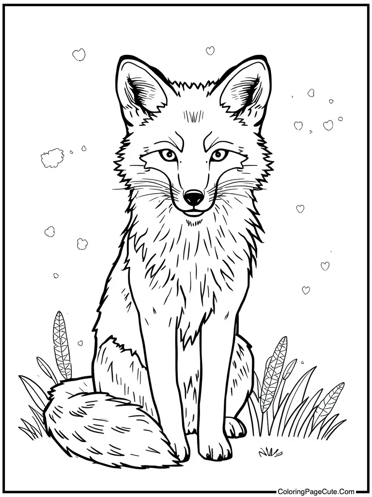 Wild canine reading book