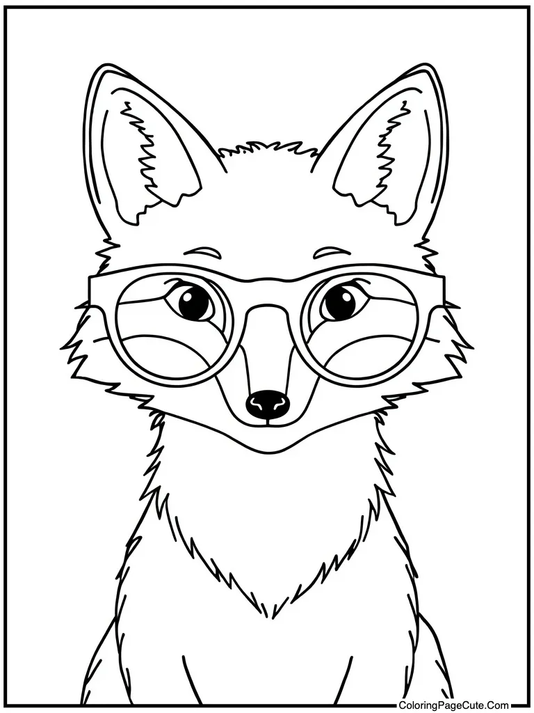 Forest creature with glasses
