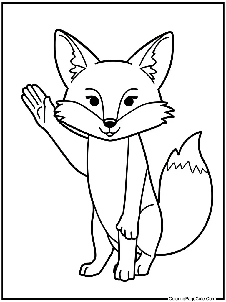 Animal giving high-five