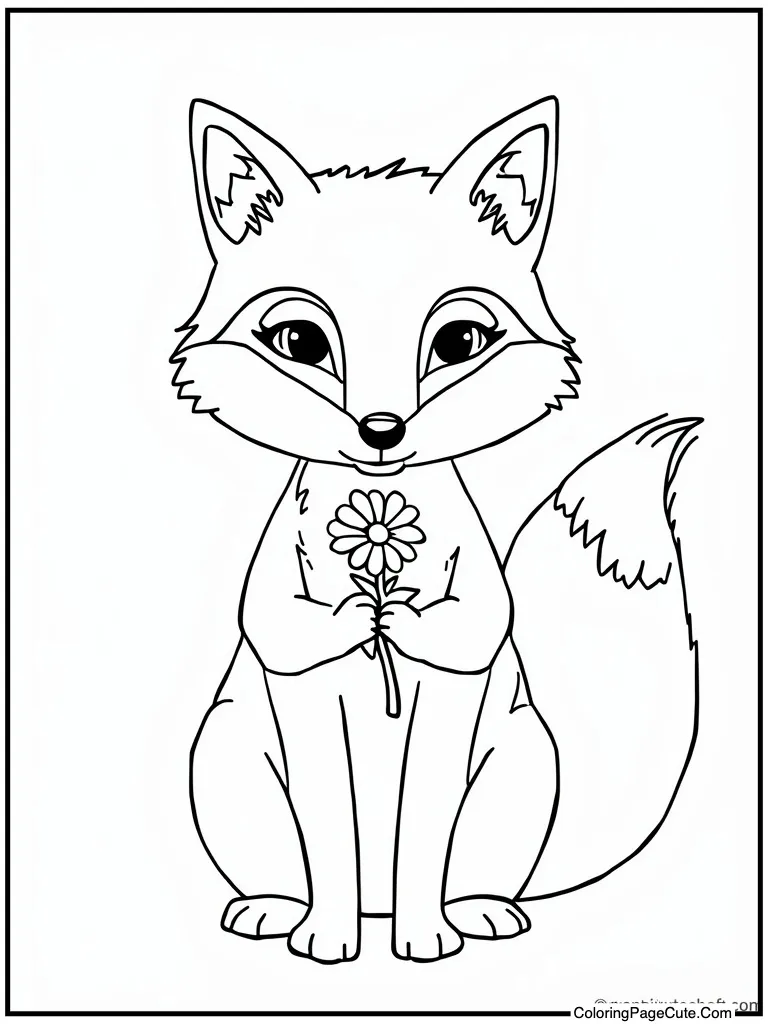 Creature holding small flower