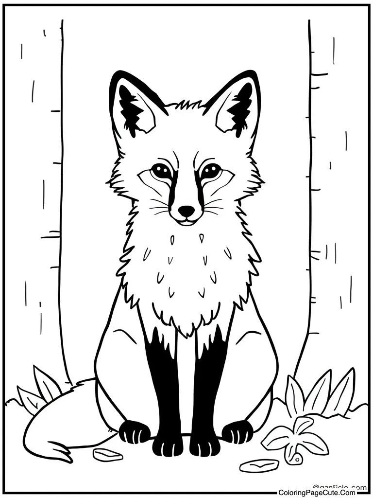 Forest creature looking shy