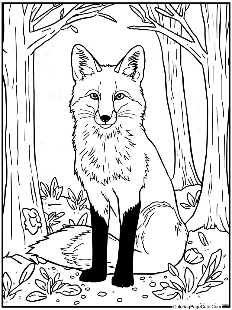 Forest creature stretching wide