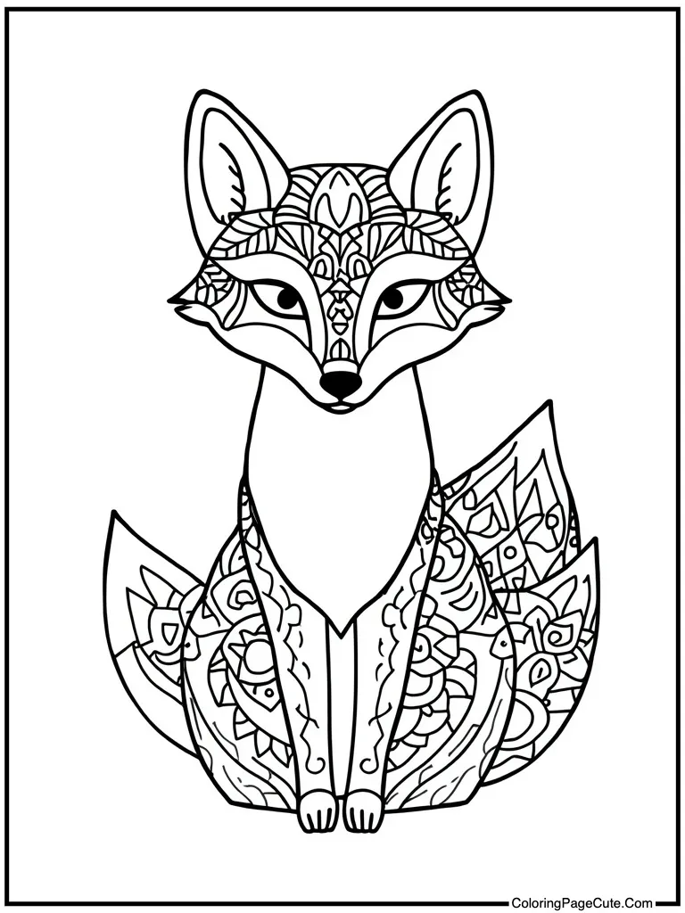 Forest creature mandala