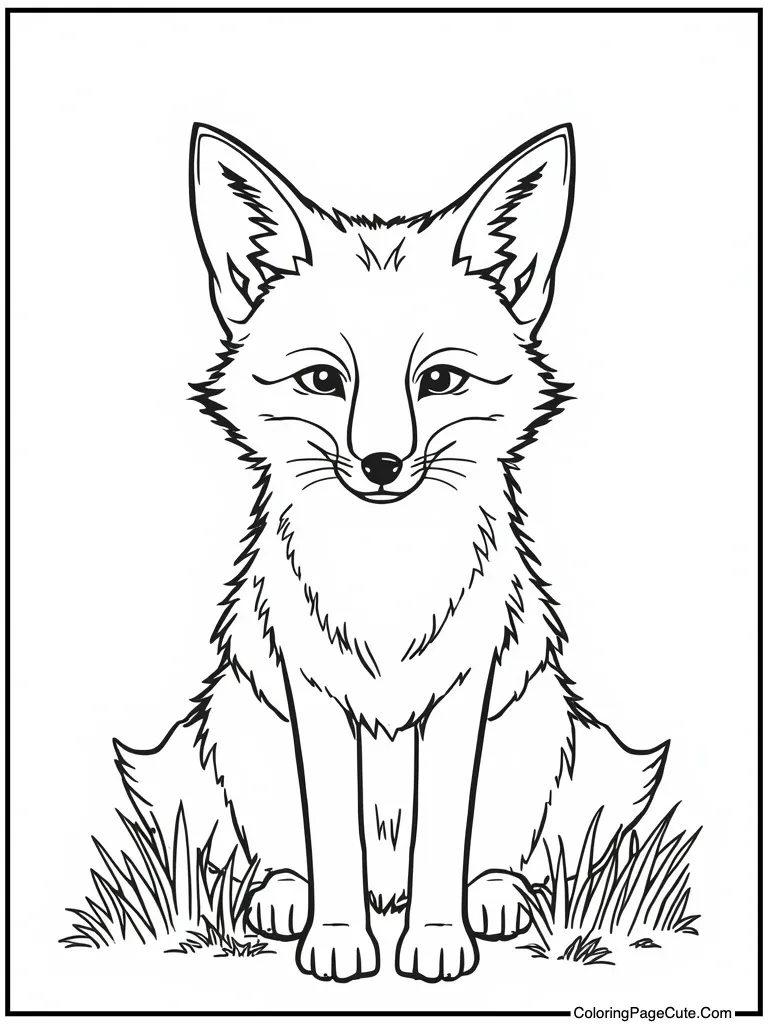 Wild canine looking curious