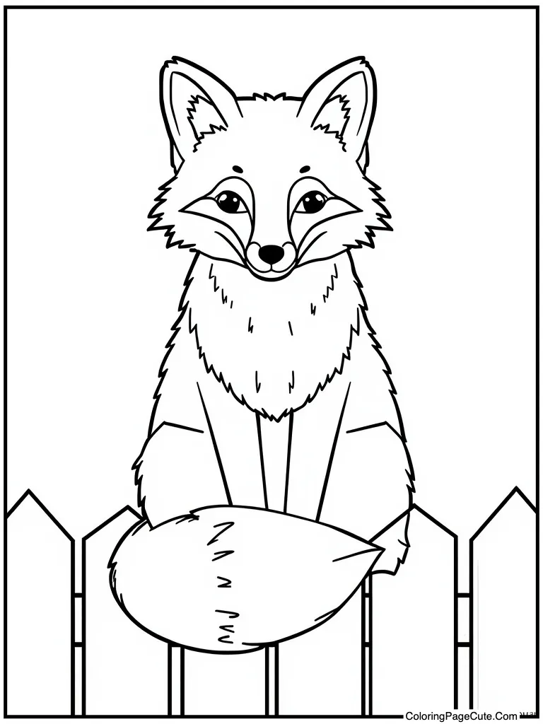 Animal sitting on fence