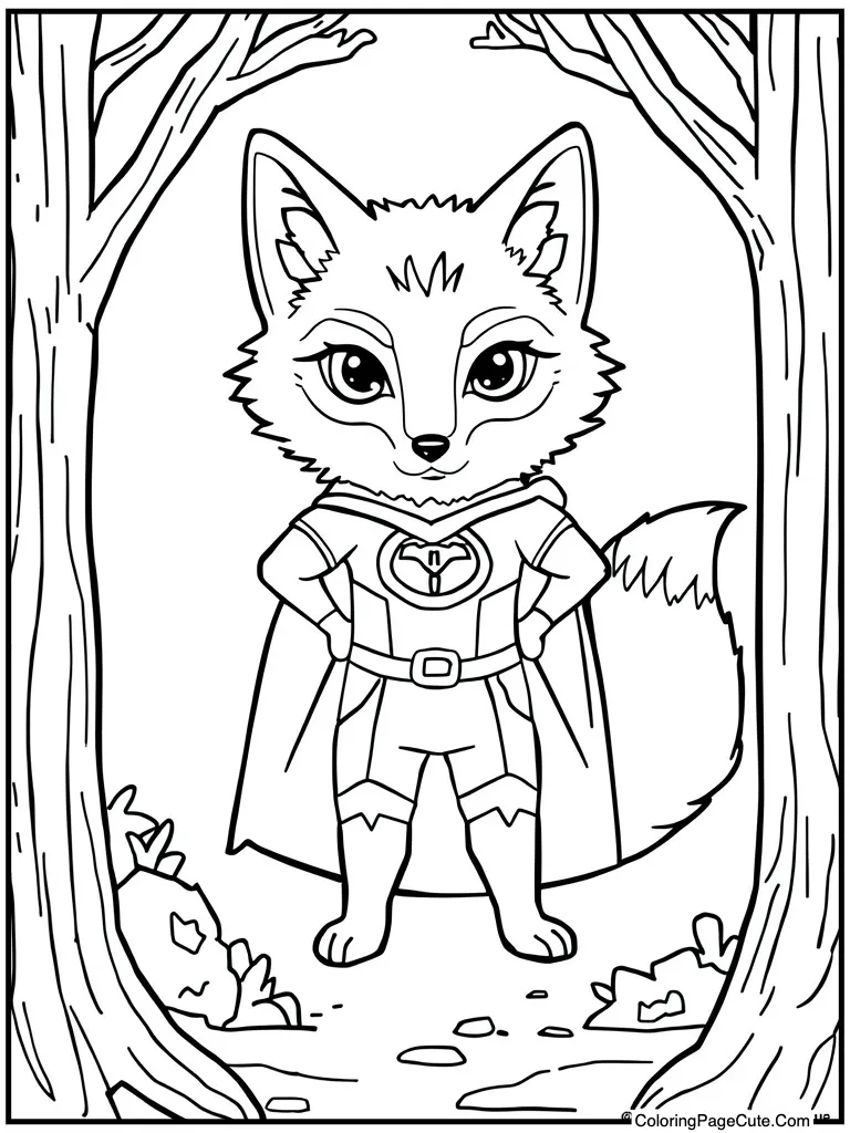 Forest creature as superhero