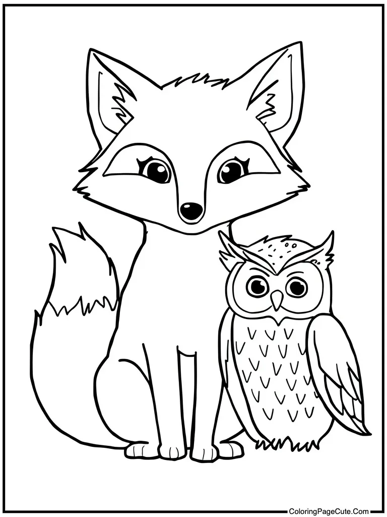 Creature with owl friend