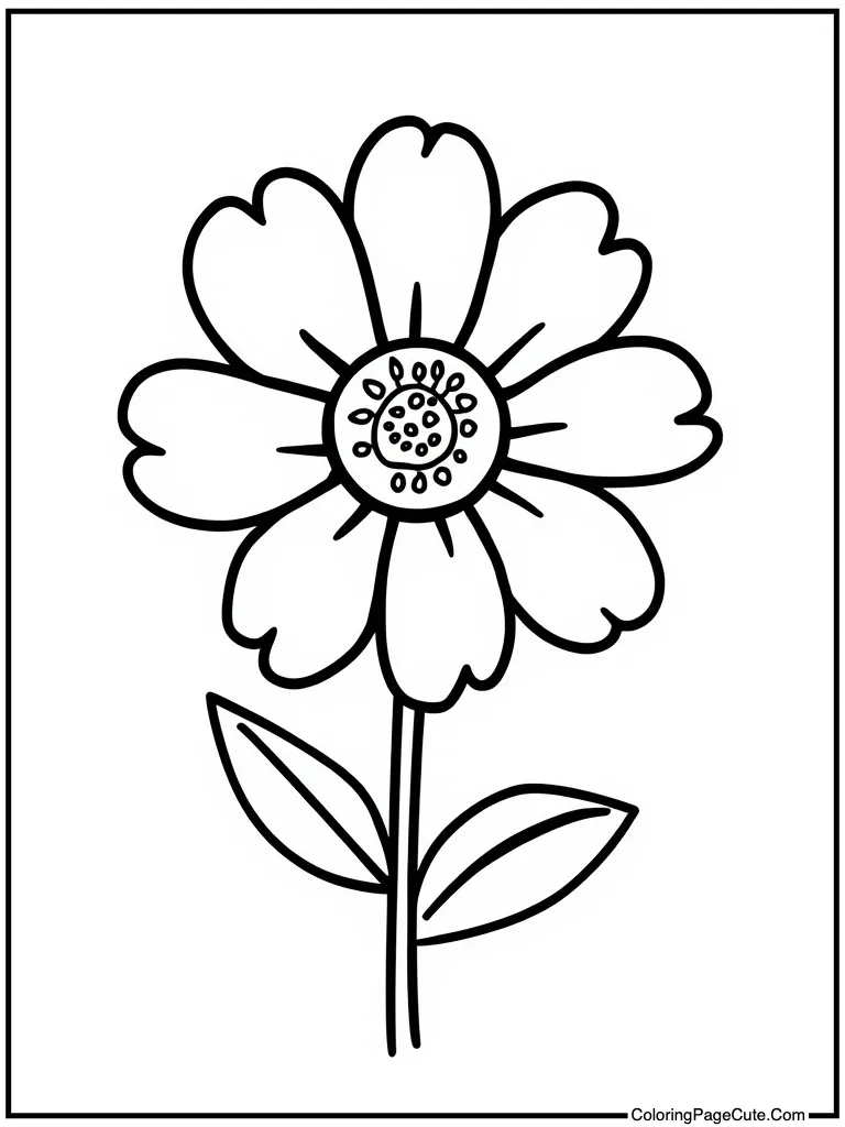 Animal sniffing flower