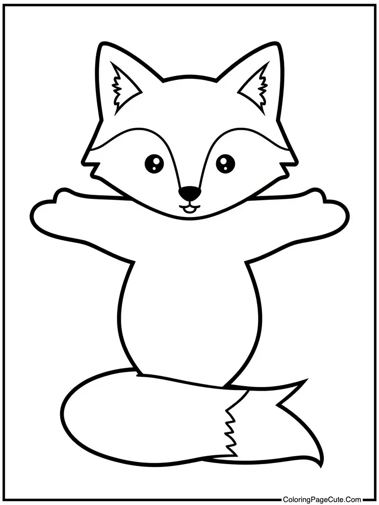 Animal making snow angel