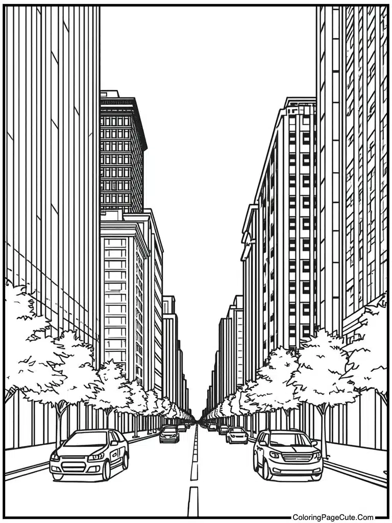 Sophisticated cityscape sheet