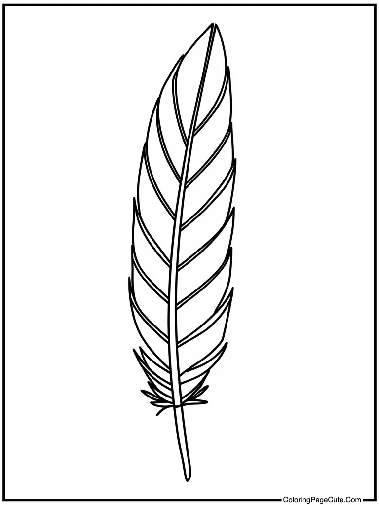 Detailed feather pattern